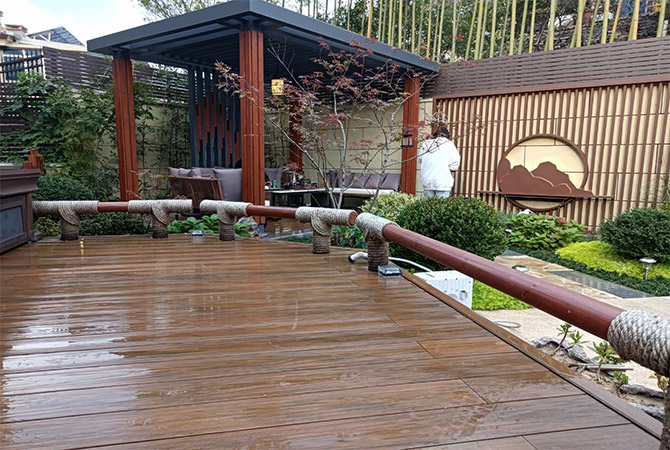 square edge composite decking